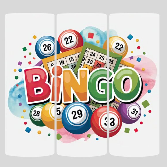 Colorful Bingo 20 oz Tumbler - Picture 1 of 4